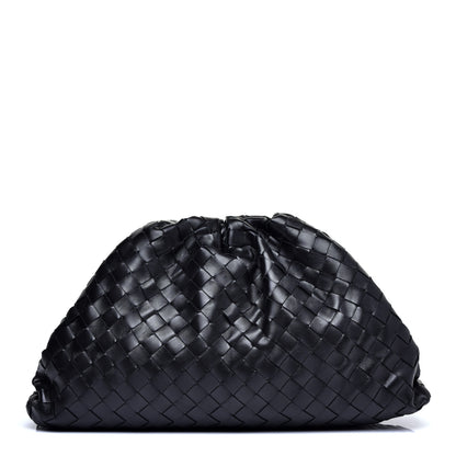 Bottega Veneta Nappa Maxi Intreccio The Pouch Oversized Clutch Black 1 of 10