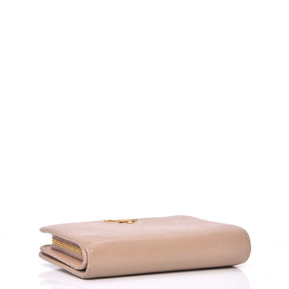 Prada Vitello Move Metal Zip Around Wallet Cammeo 4 of 12