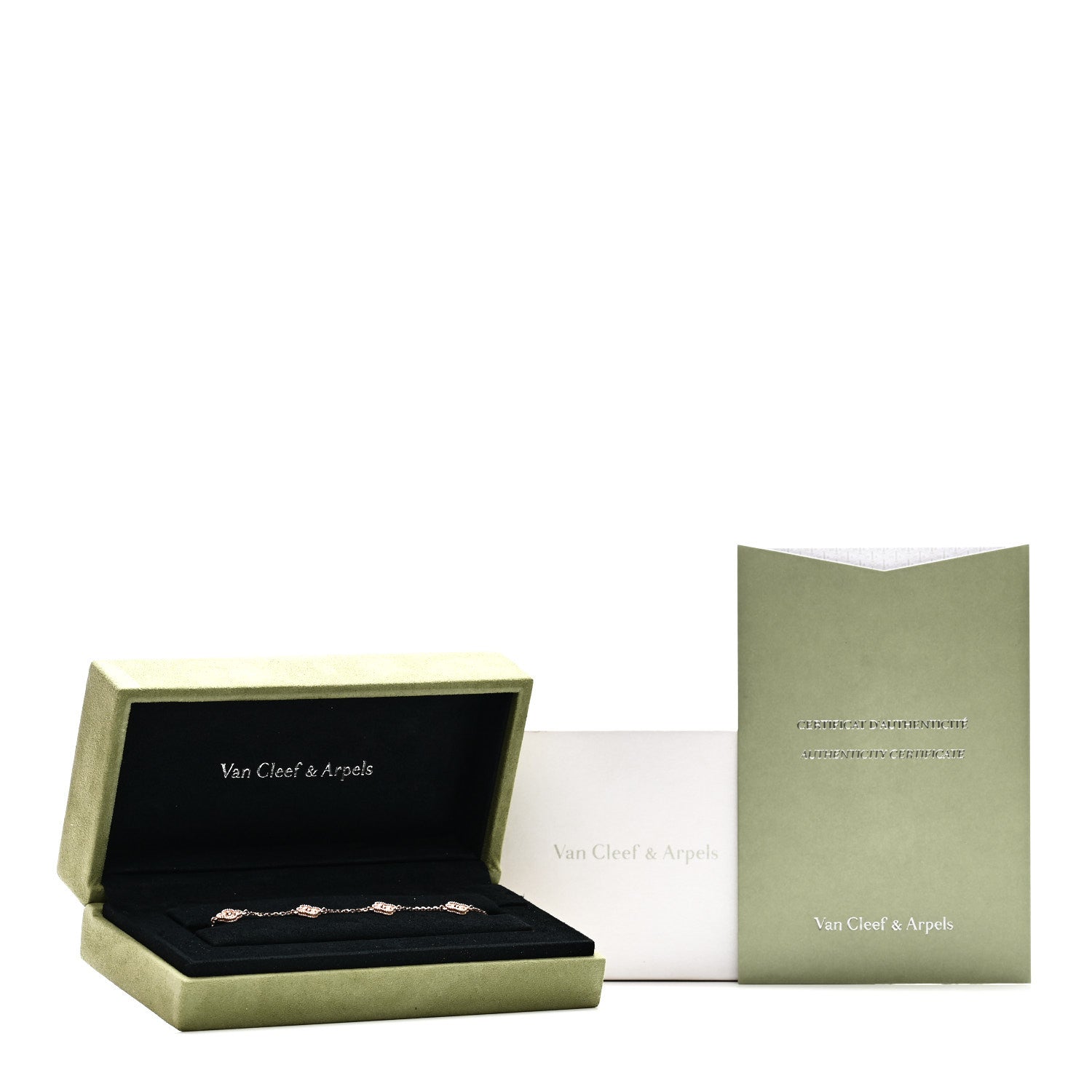 Van Cleef & Arpels 18K Rose Gold 6 Motifs Sweet Alhambra Bracelet 5 of 5