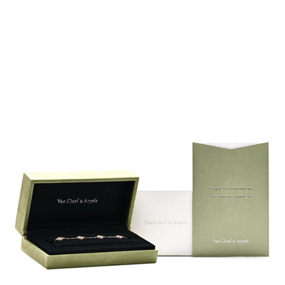 Van Cleef & Arpels 18K Rose Gold 6 Motifs Sweet Alhambra Bracelet 5 of 5