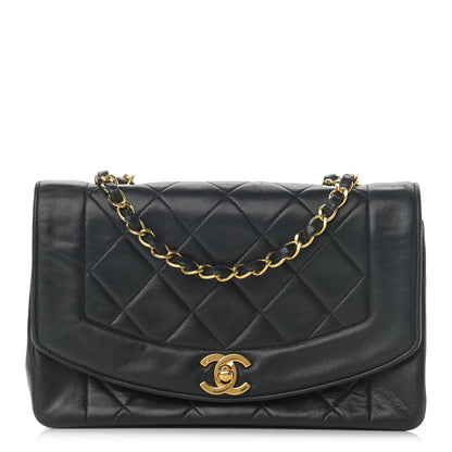 Chanel Lambskin Quilted Small Single Flap Black 1 of 16