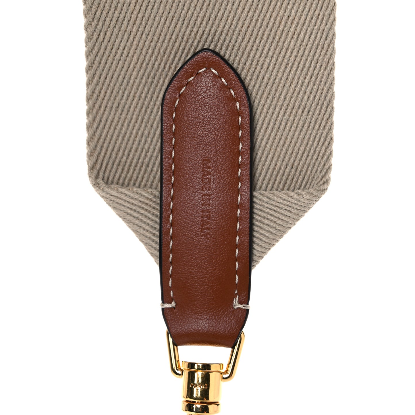 Jacquard Wool Logo Short Strap Beige White