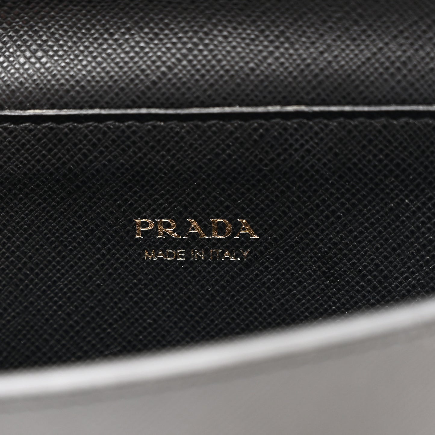 Saffiano Chain Wallet Black