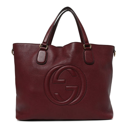 Gucci Cellarius Calfskin Large Soho Working Tote Bordeaux 1 of 9