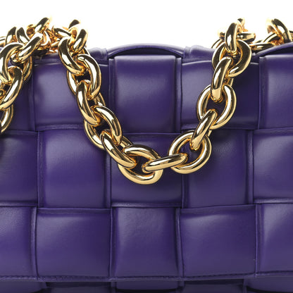 Bottega Veneta Lambskin Maxi Intreccio Padded Chain Cassette Crossbody Bag Unicorn 6 of 10