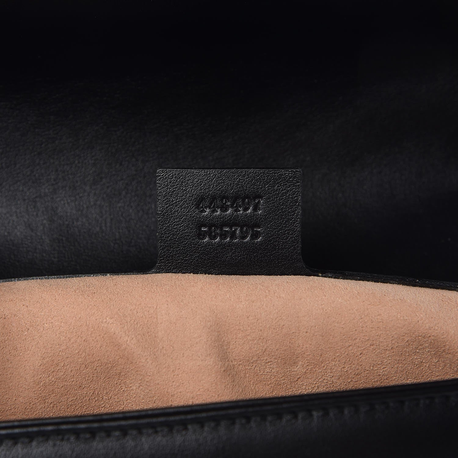 Gucci Calfskin Matelasse Small GG Marmont Shoulder Bag Black 7 of 7