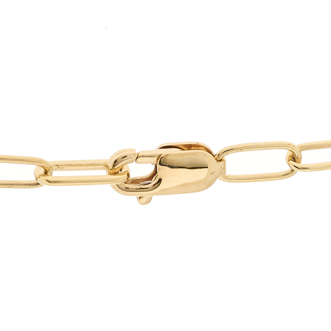 Tiffany 18K Yellow Gold Diamond Medium Lock Pendant Necklace 4 of 6
