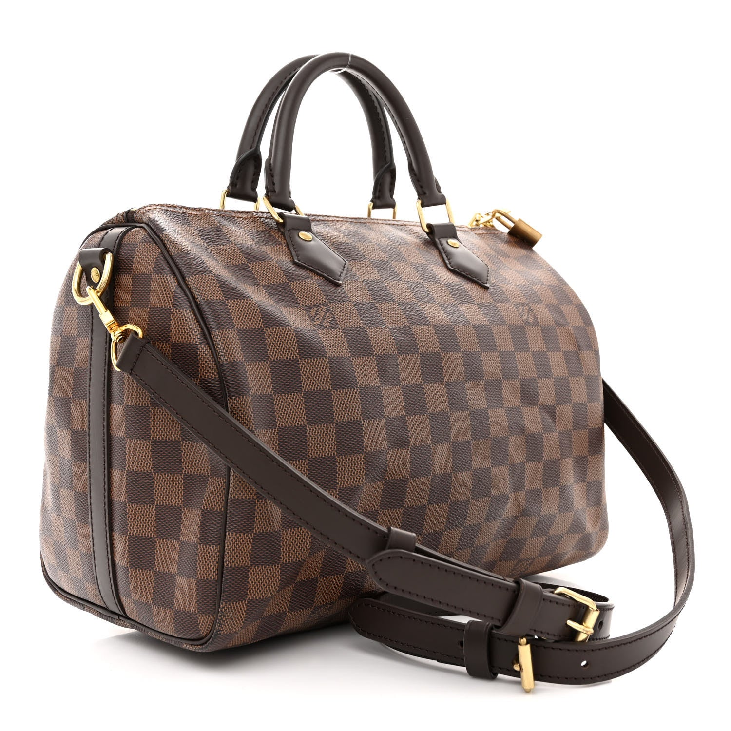 Louis Vuitton Damier Ebene Speedy Bandouliere 30 3 of 9