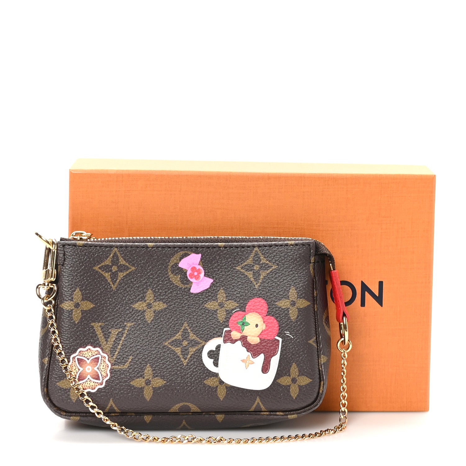 Louis Vuitton Monogram 2024 Christmas Animation Candy Factory Mini Pochette Accessories Candy Red 8 of 8