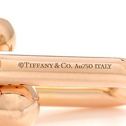 Tiffany 18K Rose Gold Large HardWear Link Earrings 4 of 4