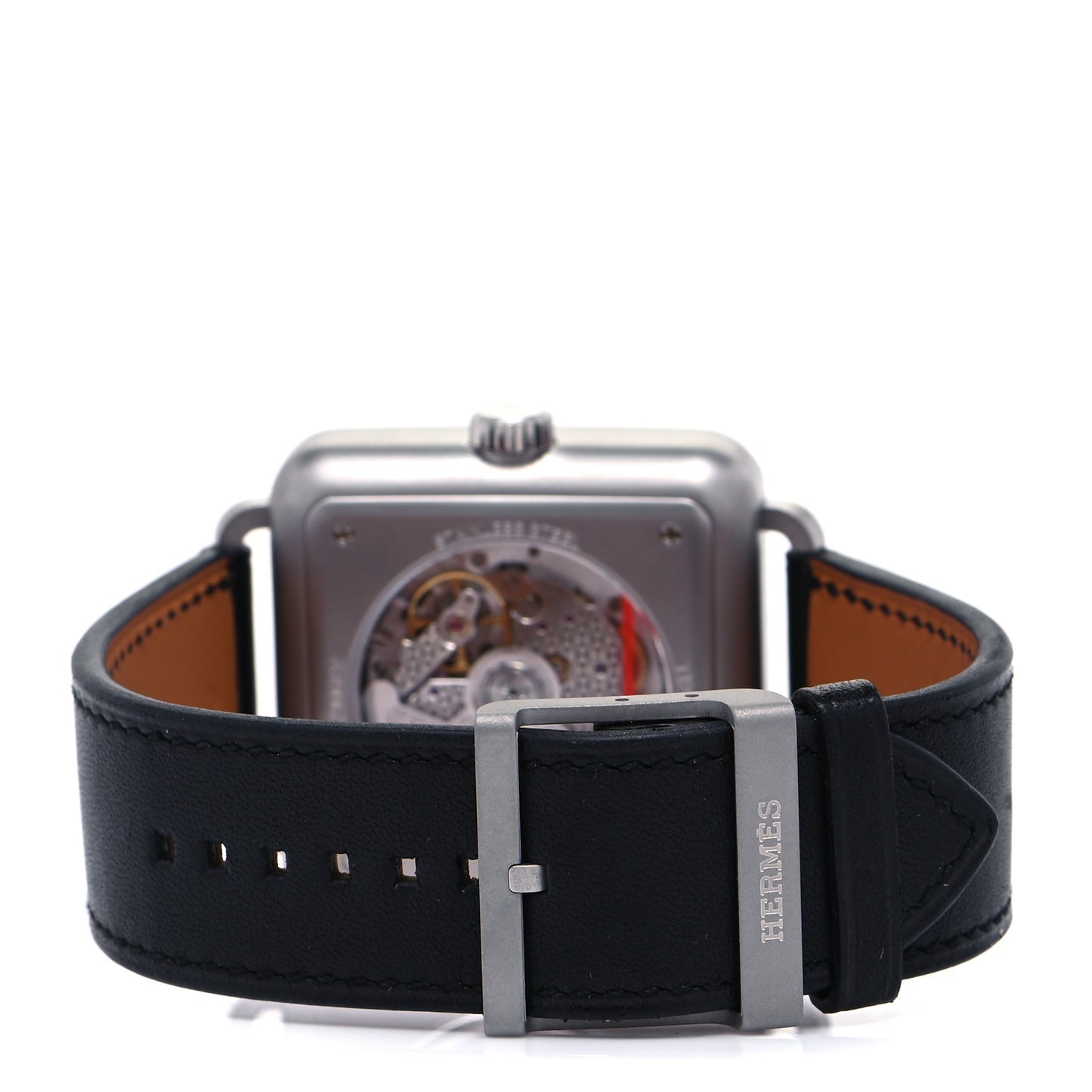 Stainless Steel Barenia 38mm Carre H Automatic Watch Noir