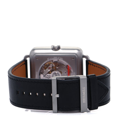 Hermes Stainless Steel Barenia 38mm Carre H Automatic Watch Noir 3 of 7