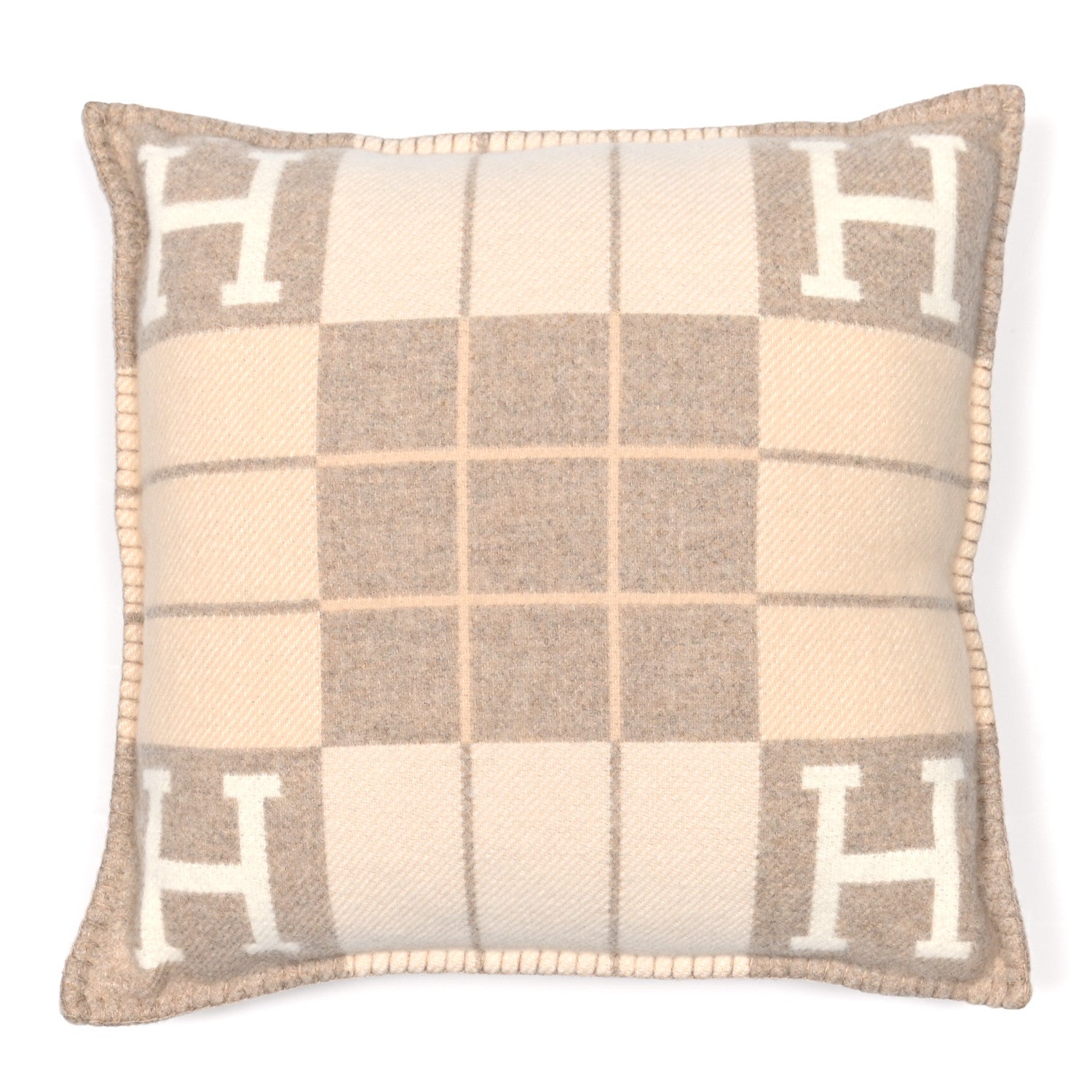 Hermes Wool Cashmere Avalon III Pillow PM Coco Camomille 1 of 3
