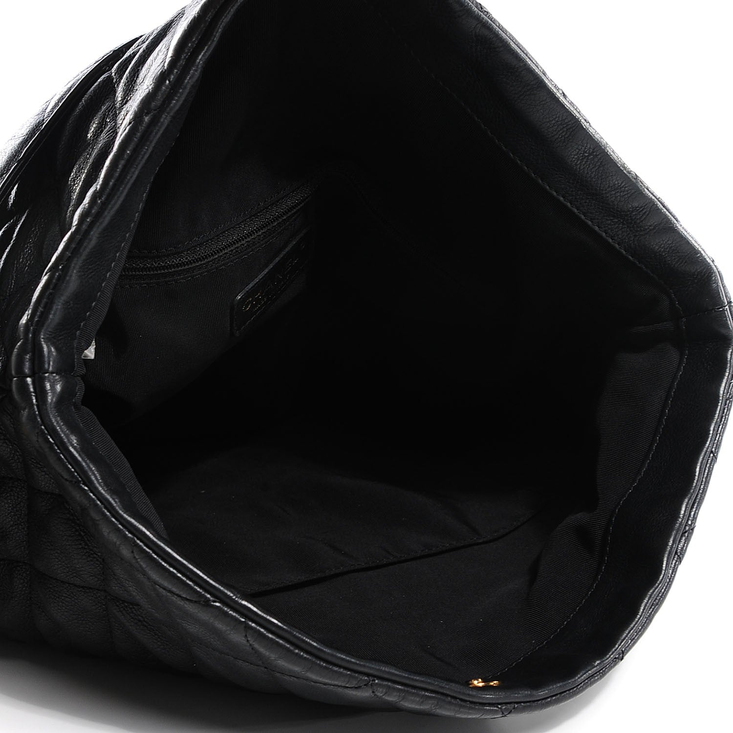 Chanel Calfskin Quilted Large Chain Me Hobo Black 7 of 7