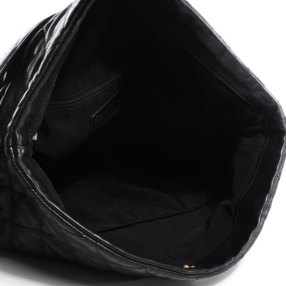 Chanel Calfskin Quilted Large Chain Me Hobo Black 7 of 7