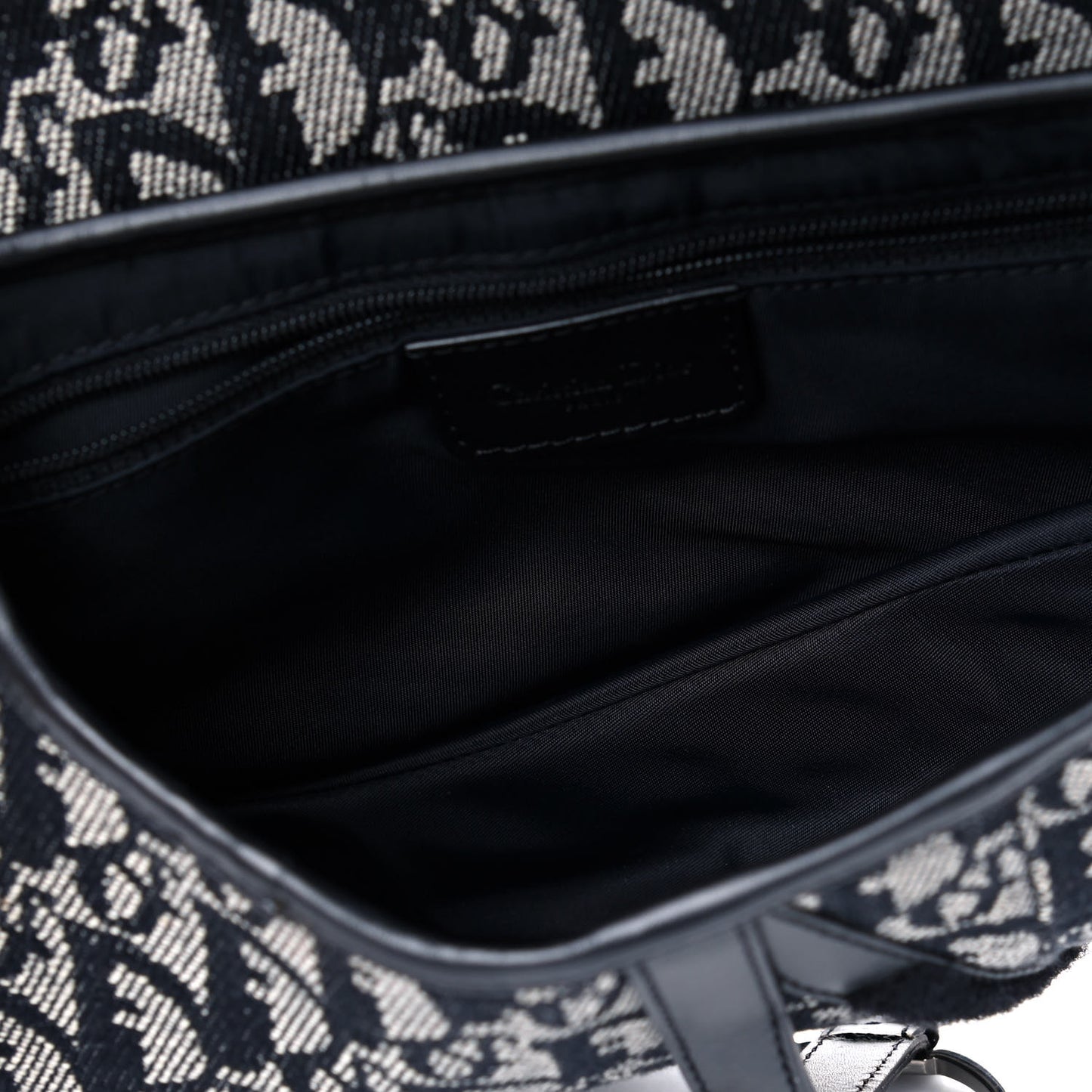 Monogram Saddle Bag Black