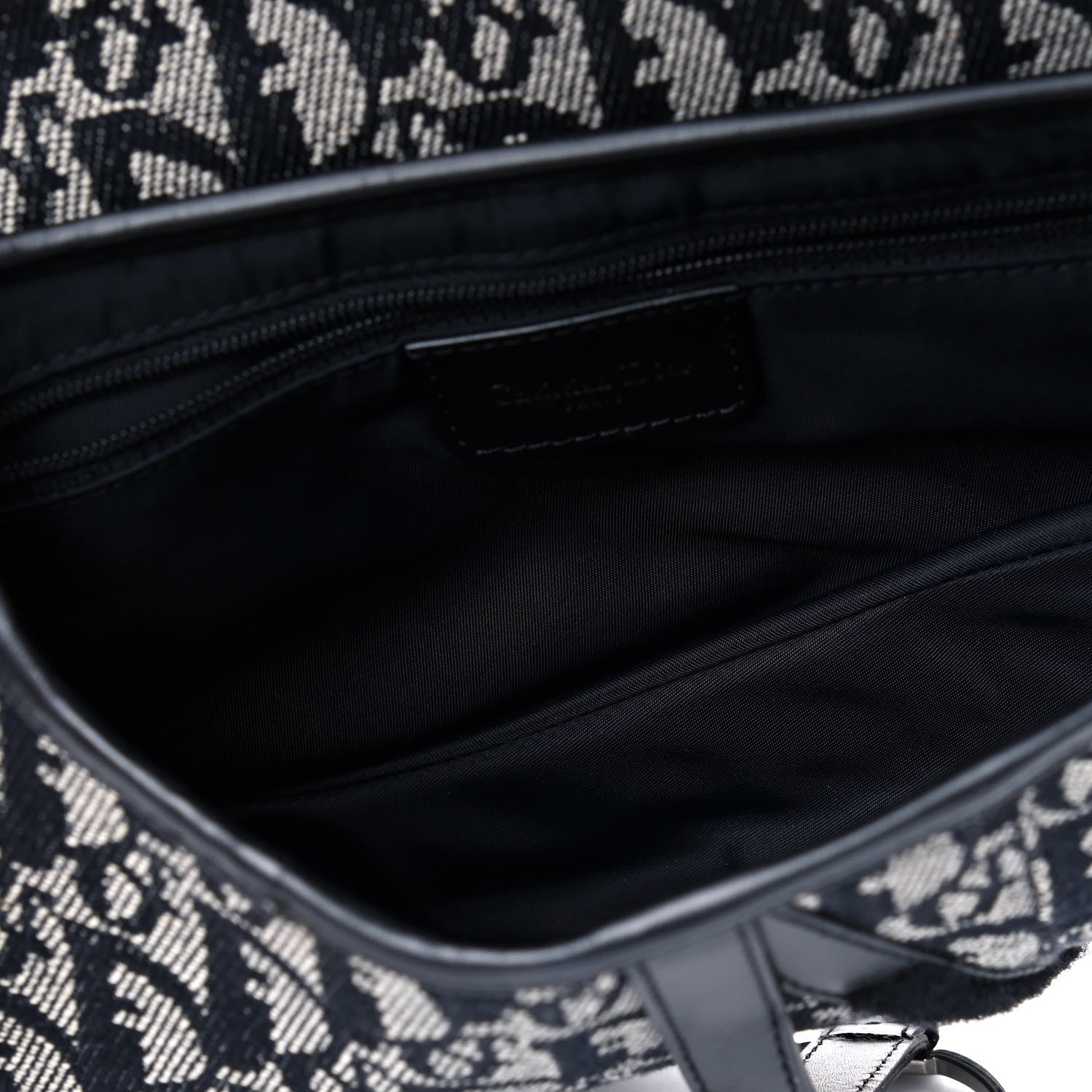 Christian Dior Monogram Saddle Bag Black 4 of 6