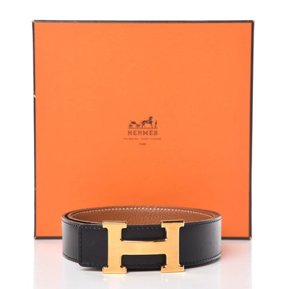 Hermes Box Togo 32mm H Belt 70 Black Gold 10 of 10