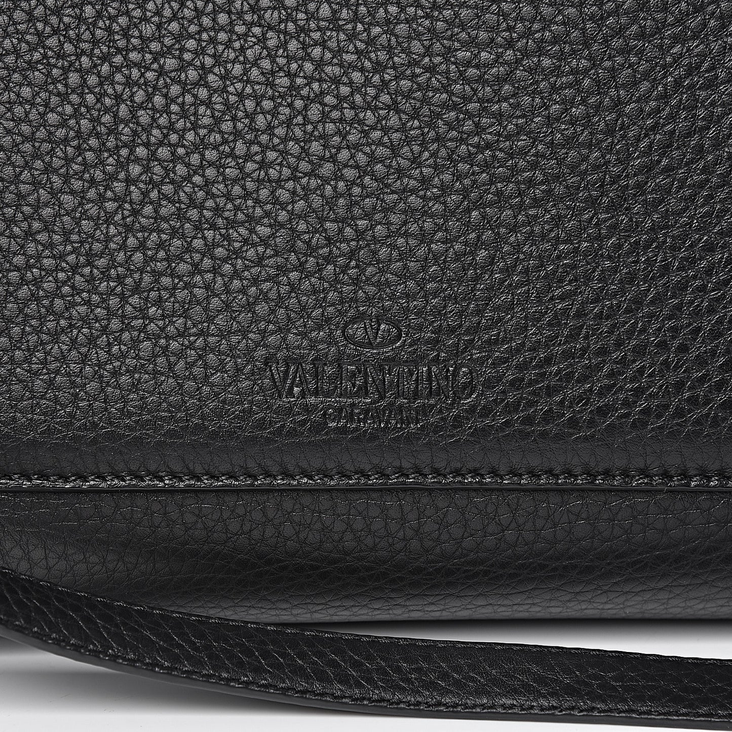 Pebbled Calfskin Large JoyLock Satchel Black