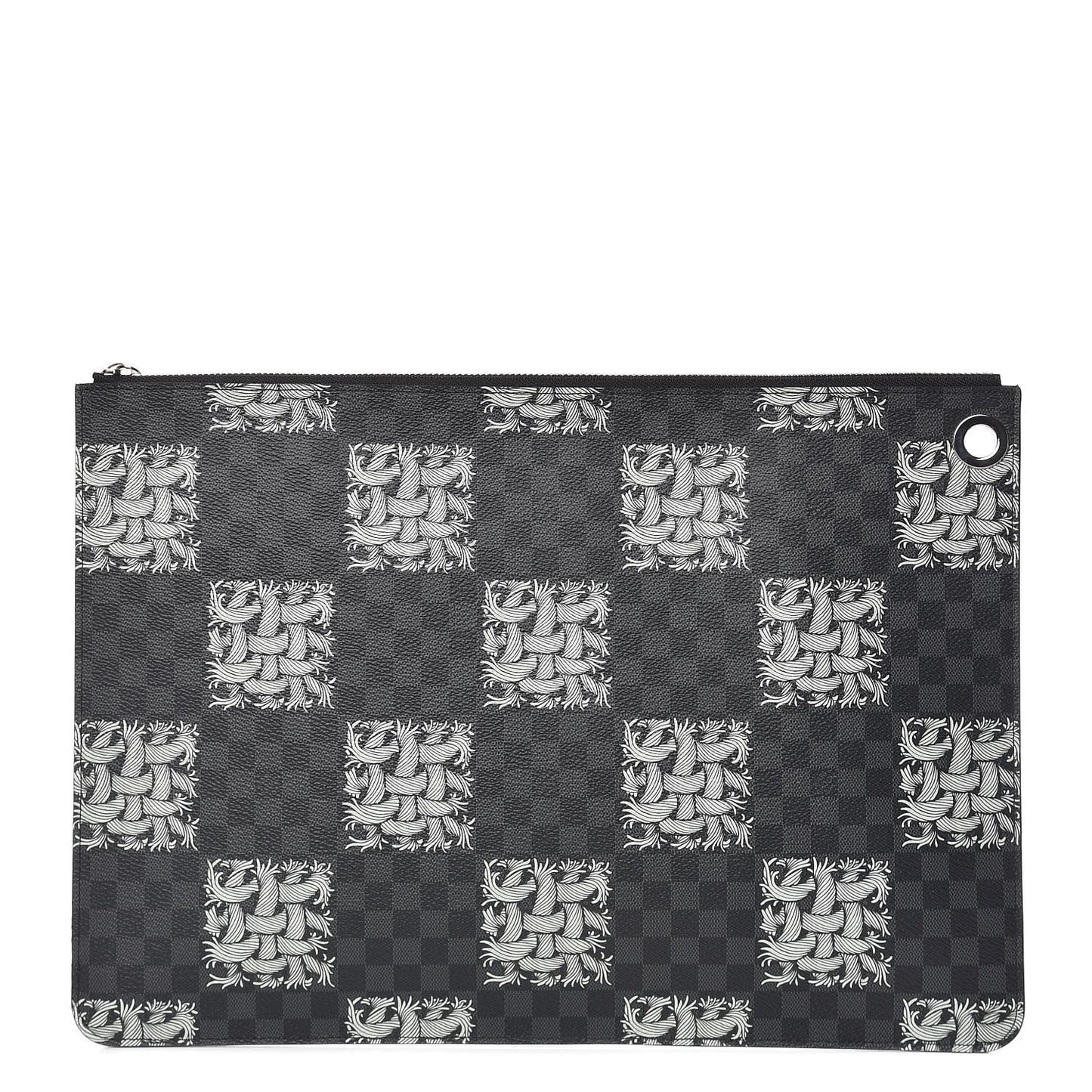 Damier Graphite Rope Pochette Joules GM White