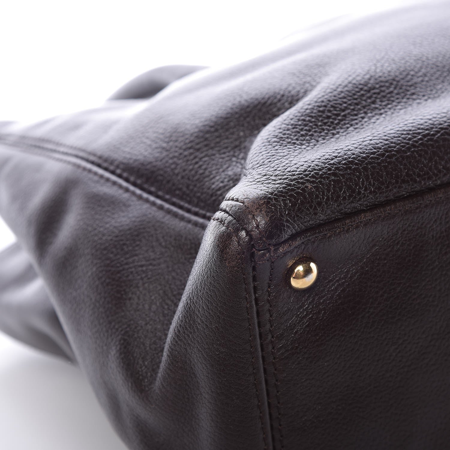 Chanel Calfskin Cerf Executive Shopper Tote Dark Brown 13 of 13