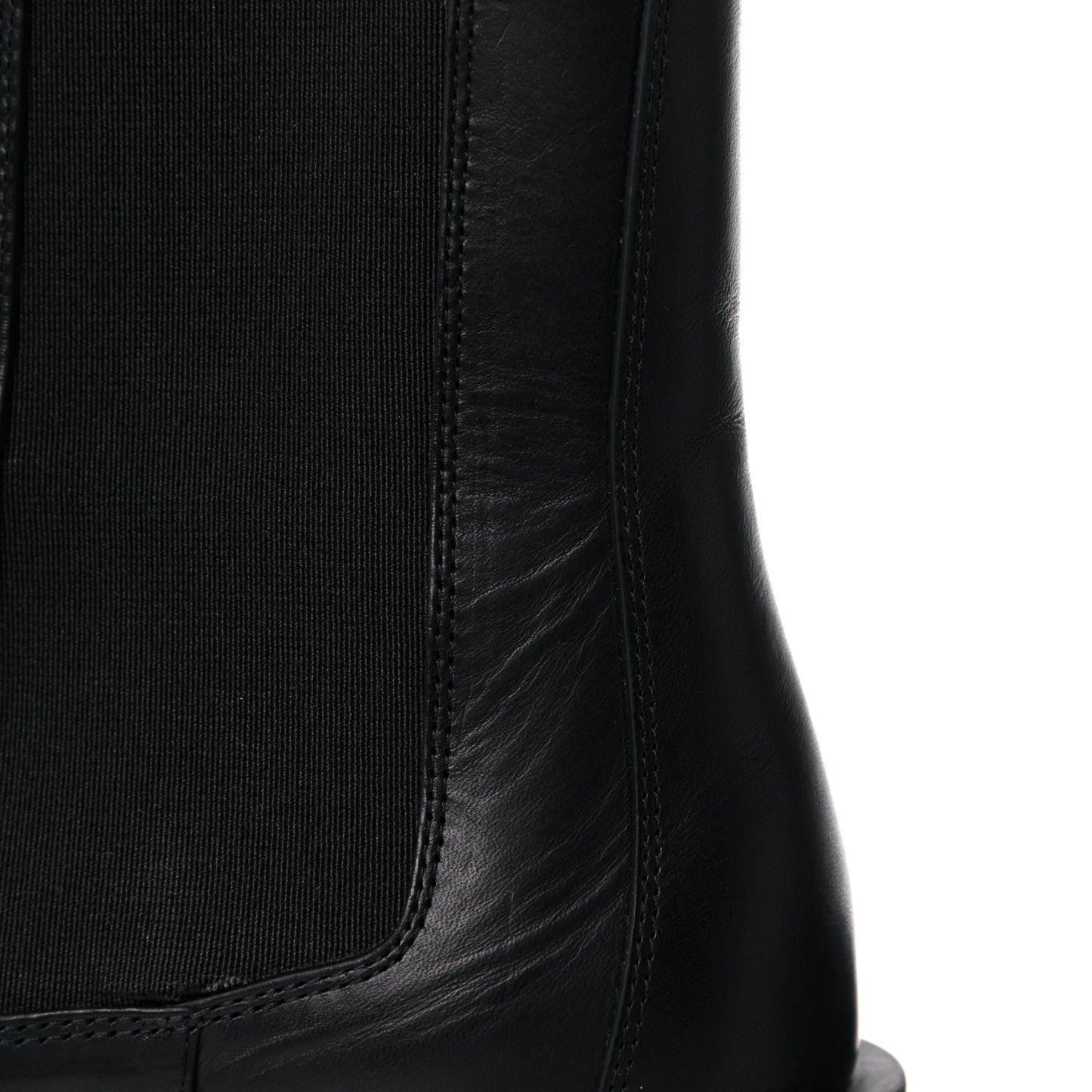 Calfskin The Flash Chelsea Boots 39 Black Grass