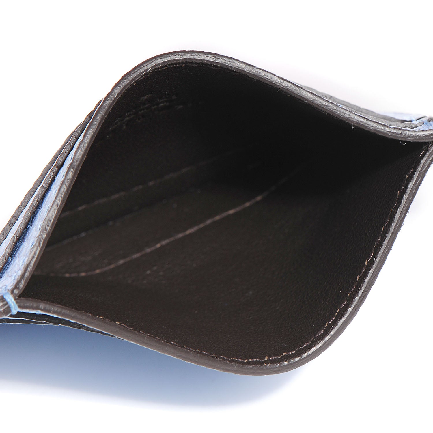 Gucci Dollar Calfskin Swing Card Case Mineral Blue 5 of 7