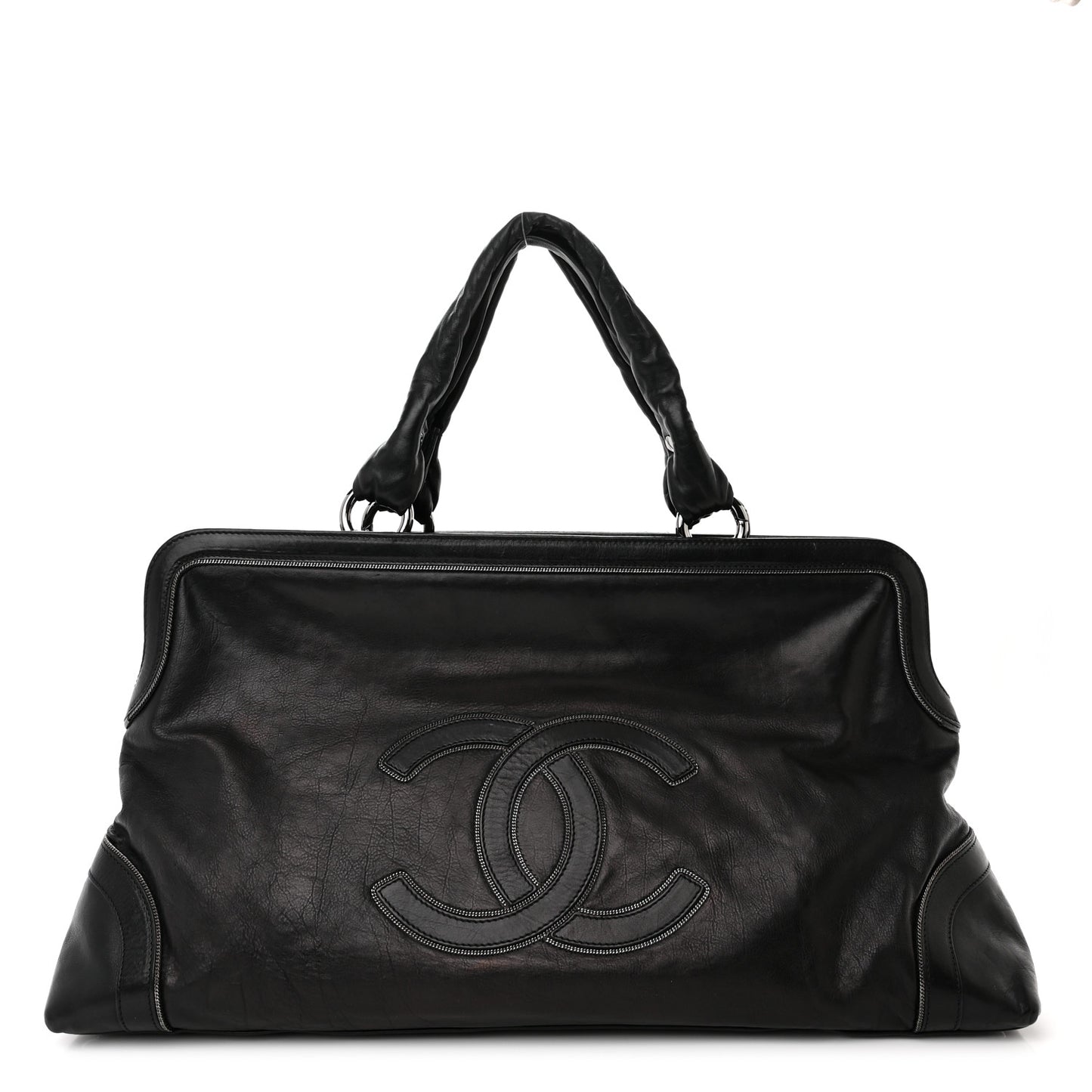 Lambskin East West Soho Shopper Black