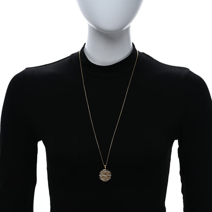 David Yurman 18K Yellow Gold Diamond Tides Pendant Necklace 2 of 5