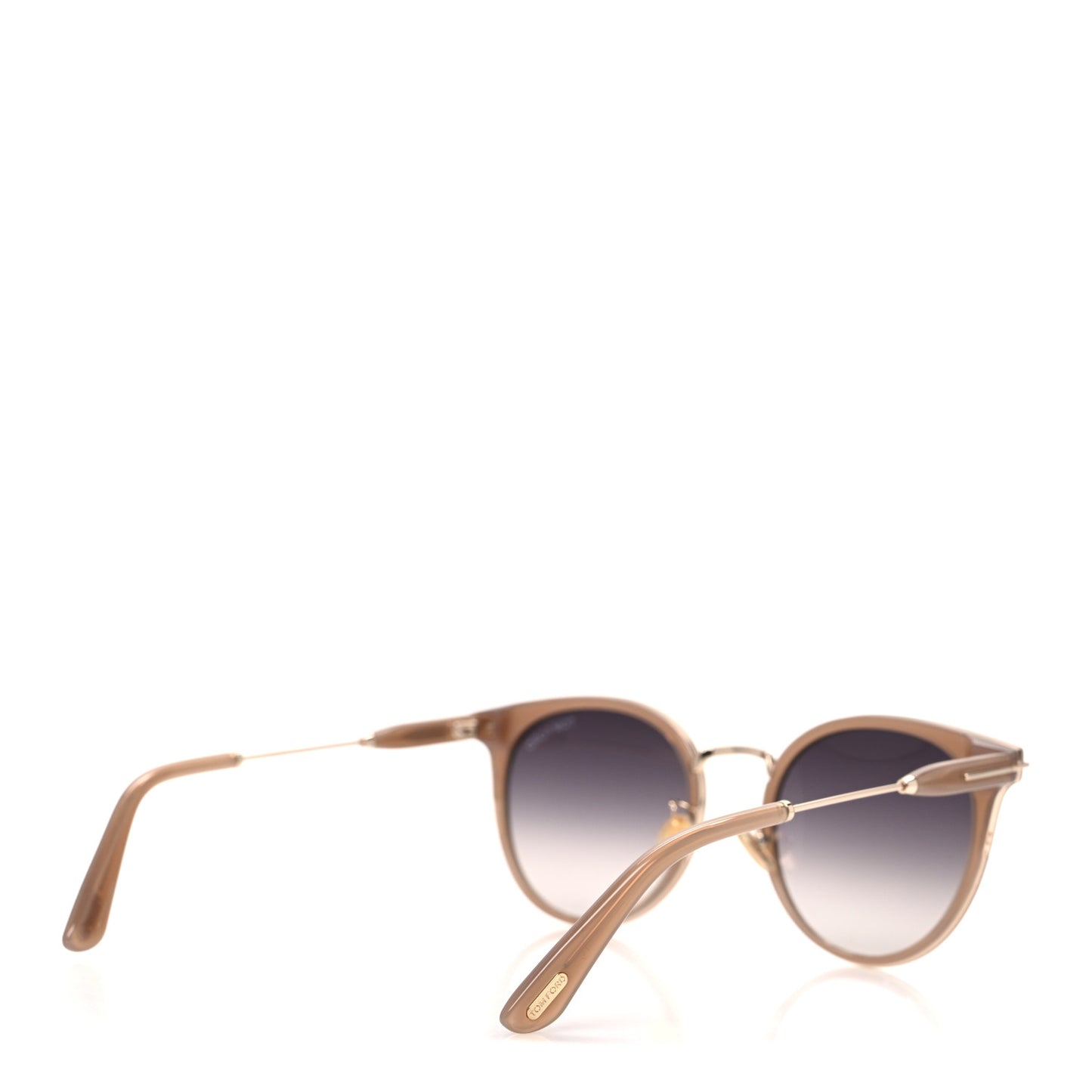Acetate Round Sunglasses Brown