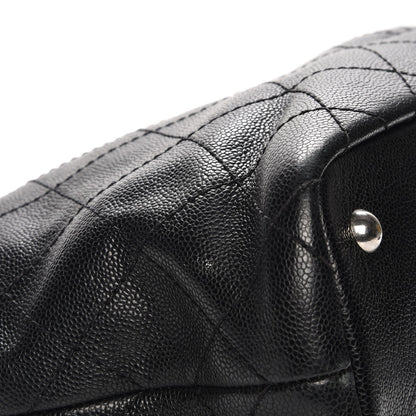 Chanel Grained Calfskin Shopping Fever Tote Black 10 of 15