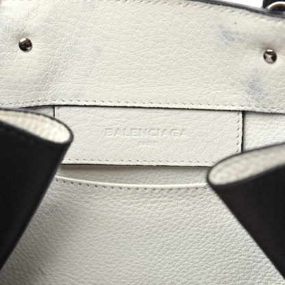 Balenciaga Veau Papier A6 Zip Around Tote White Black 7 of 17