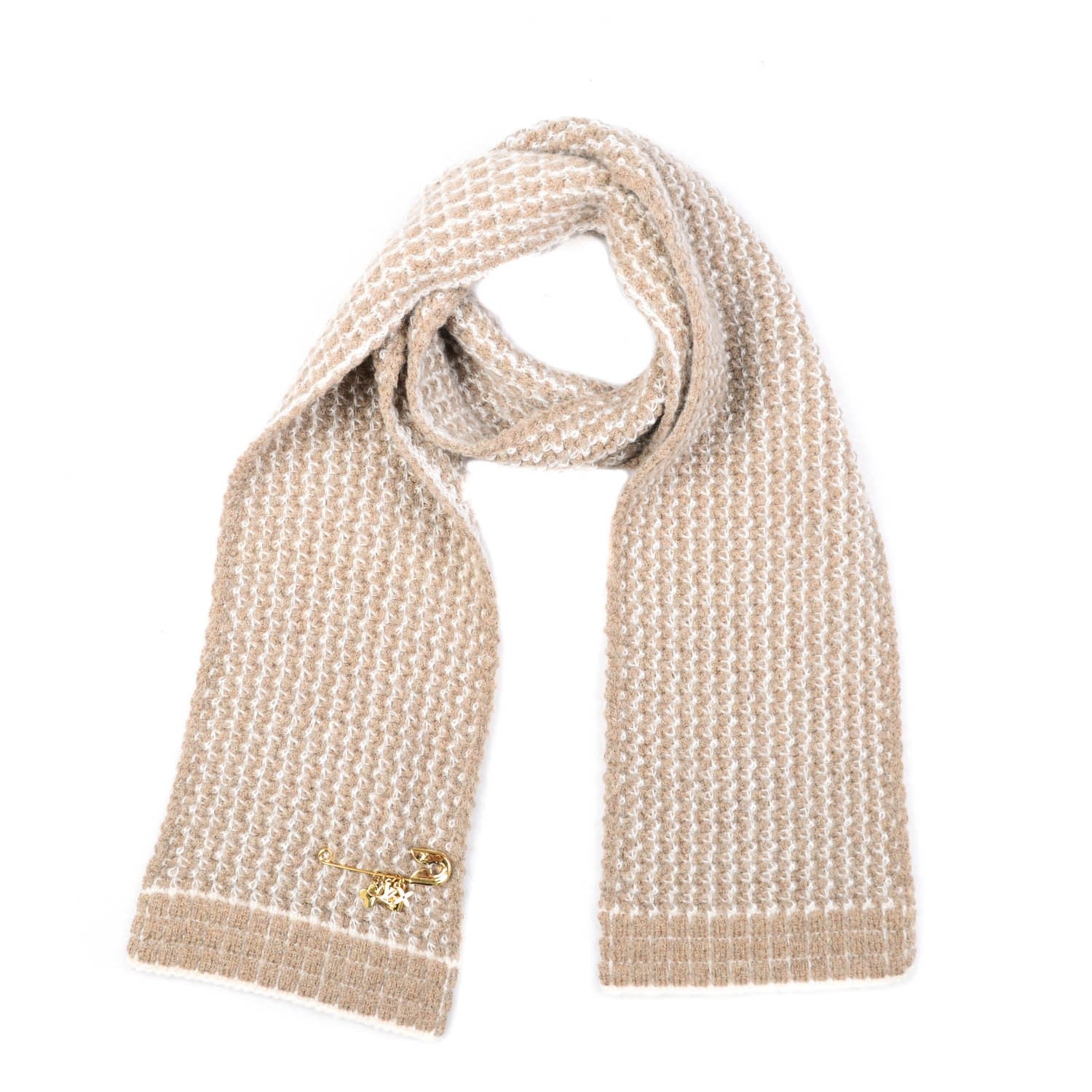 Louis Vuitton Mohair Wool Eleonor Scarf Beige 1 of 5