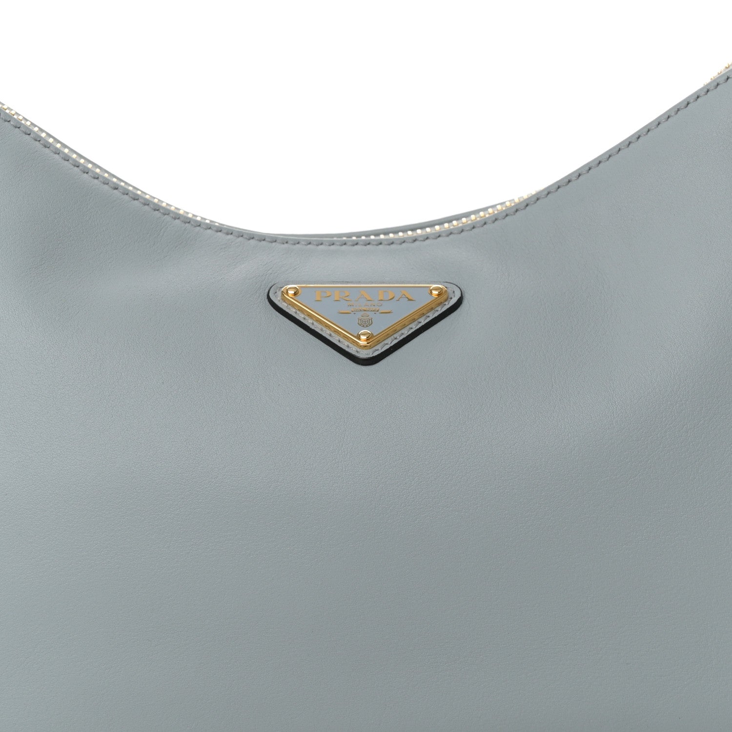 Prada Soft Calfskin Medium Aimee Shoulder Bag Opaline 8 of 10