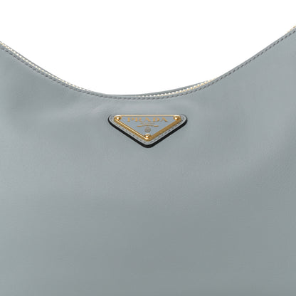 Prada Soft Calfskin Medium Aimee Shoulder Bag Opaline 8 of 10