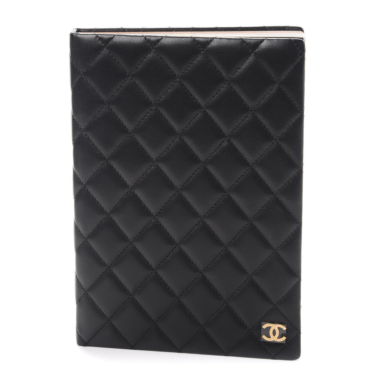 Chanel Lambskin Quilted Notebook Black 1 of 11