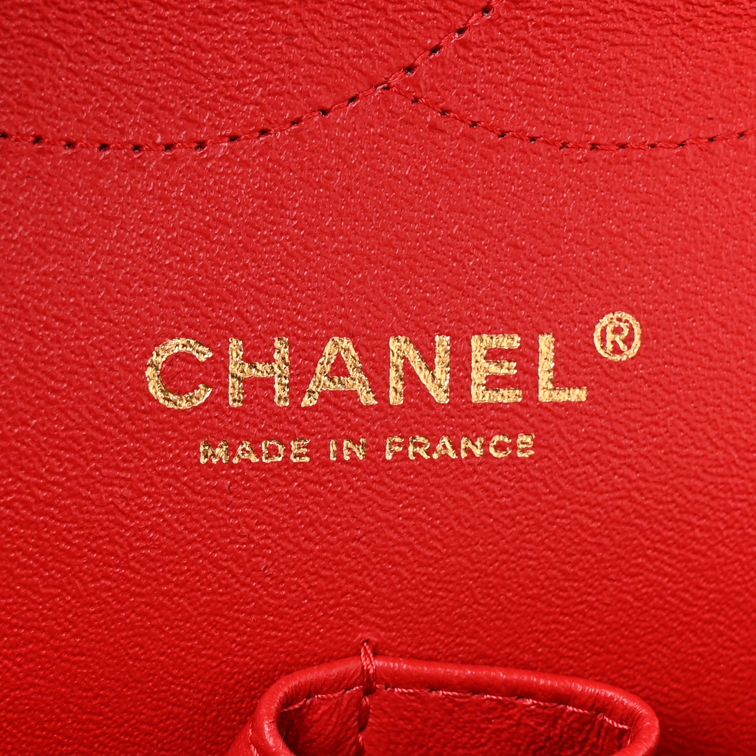 Chanel Lambskin Quilted Jumbo Double Flap Red 6 of 14