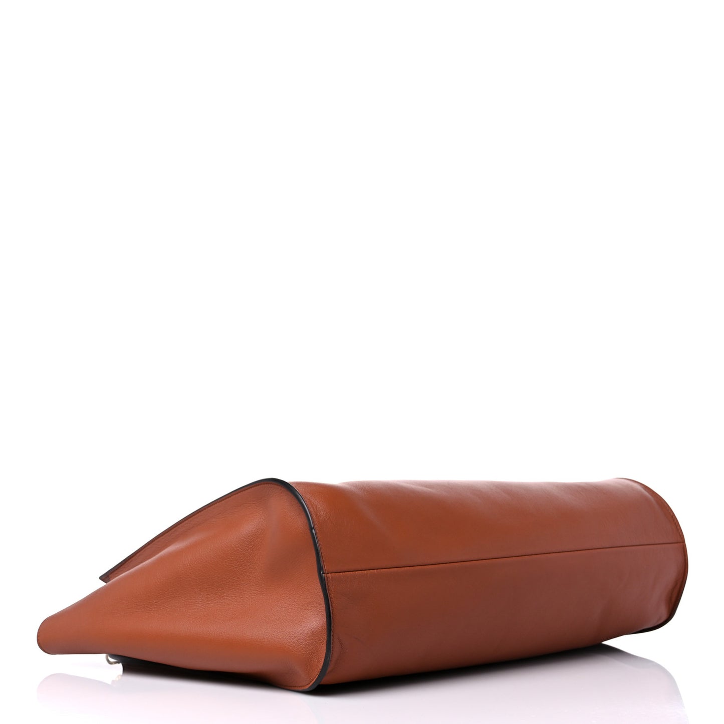Calfskin Gancini Trifolio Tote Bag Siena Tan