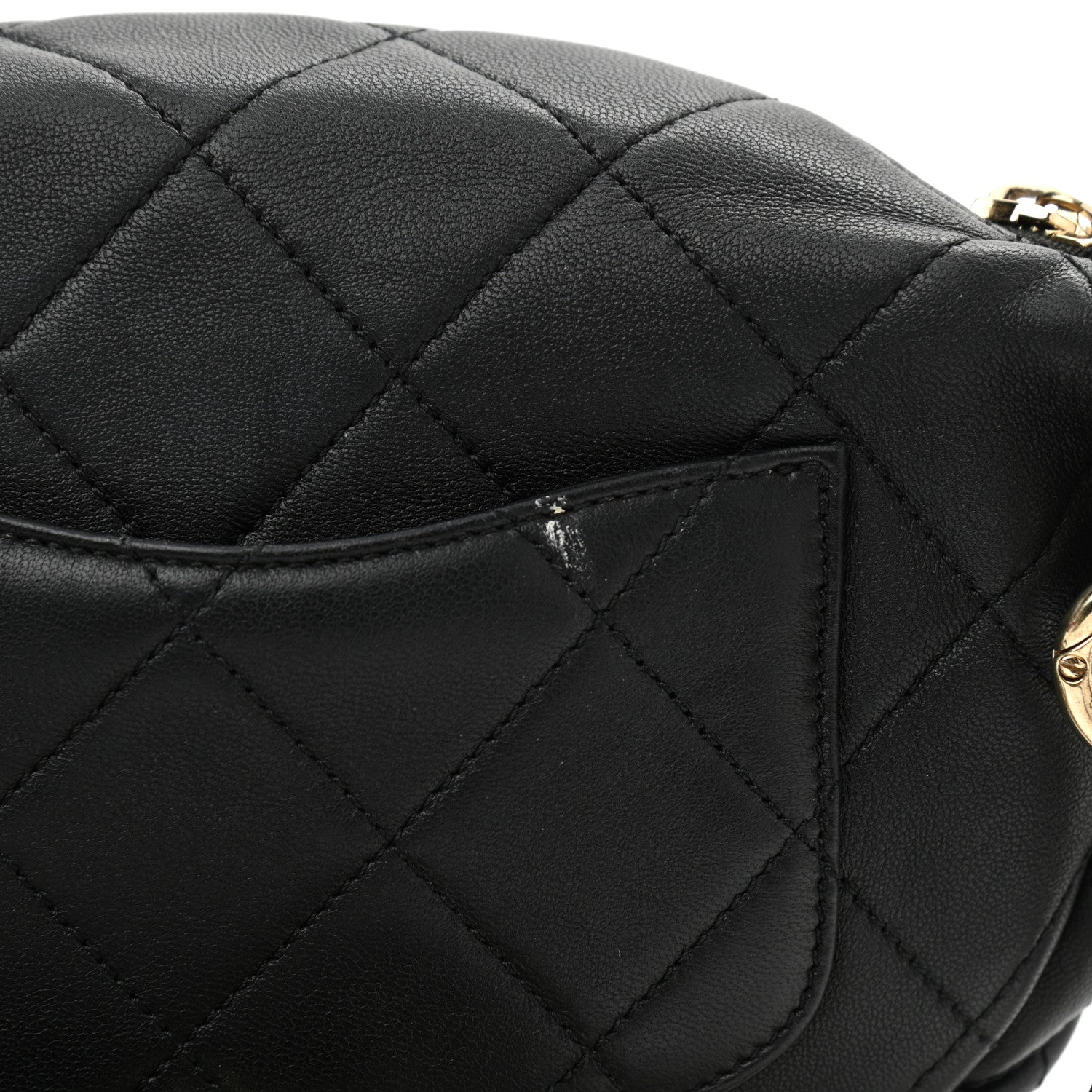 Chanel Lambskin Quilted Resin Bi-Color Waist Bag Fanny Pack Black 11 of 11