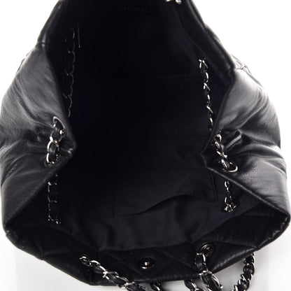 Chanel Soft Caviar Quilted Large Cells Tote Black 5 of 9