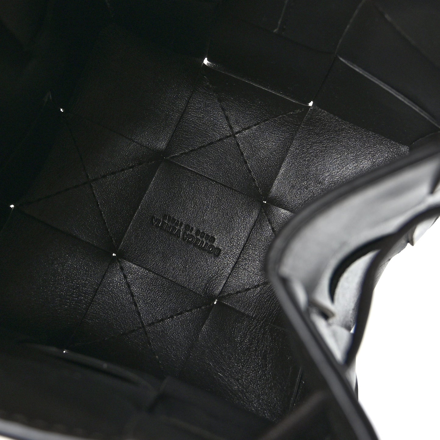 Nappa Maxi Intrecciato Cassette Bucket Bag Fondant