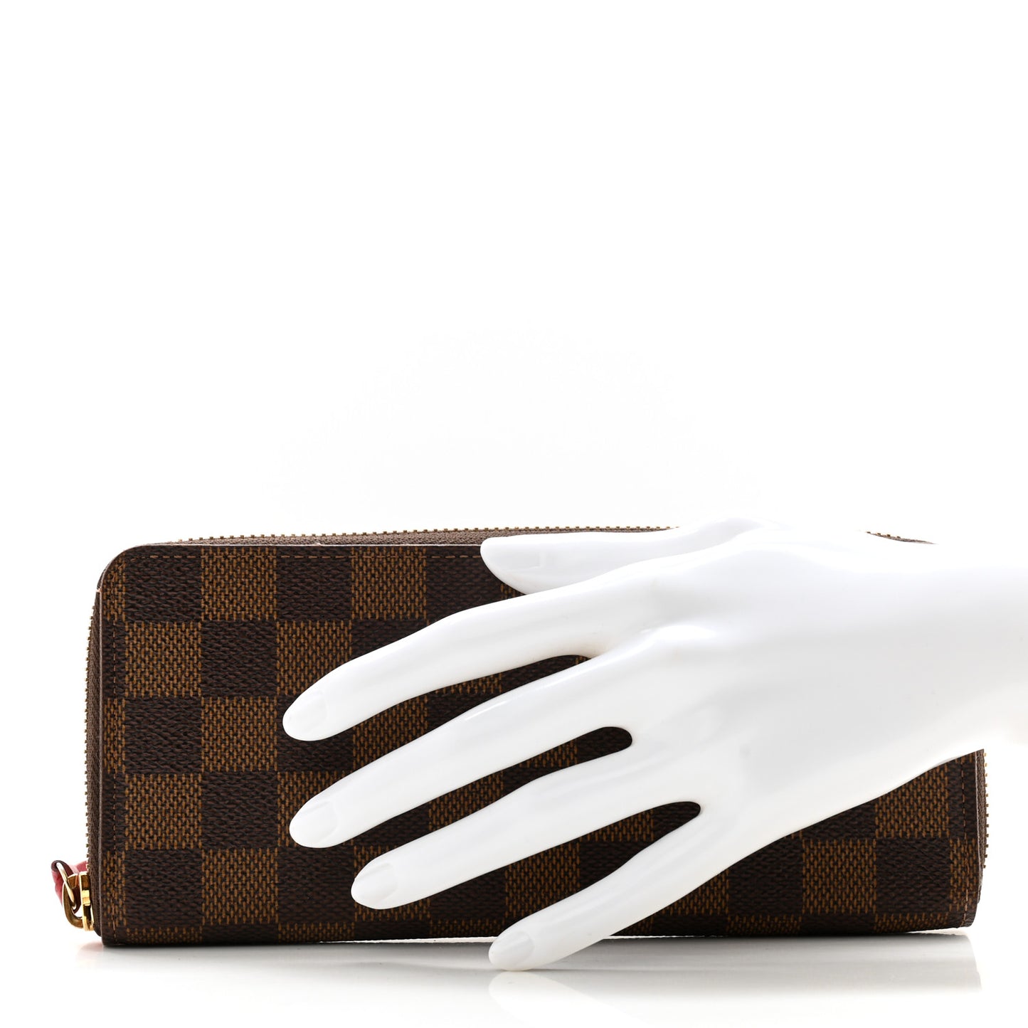 Damier Ebene Clemence Wallet Cherry