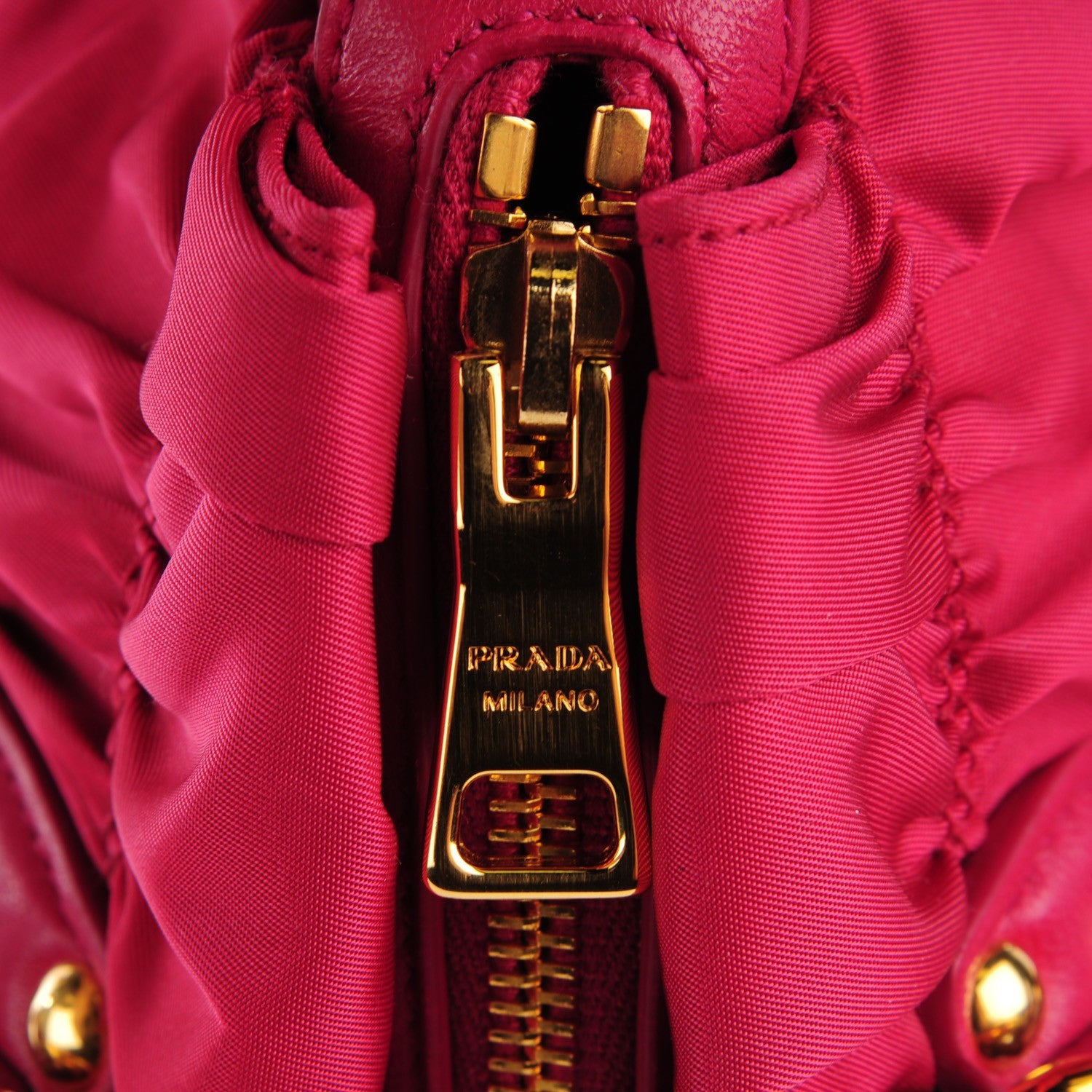 Prada Tessuto Nylon Gaufre Shopping Satchel Ibisco 2 of 10