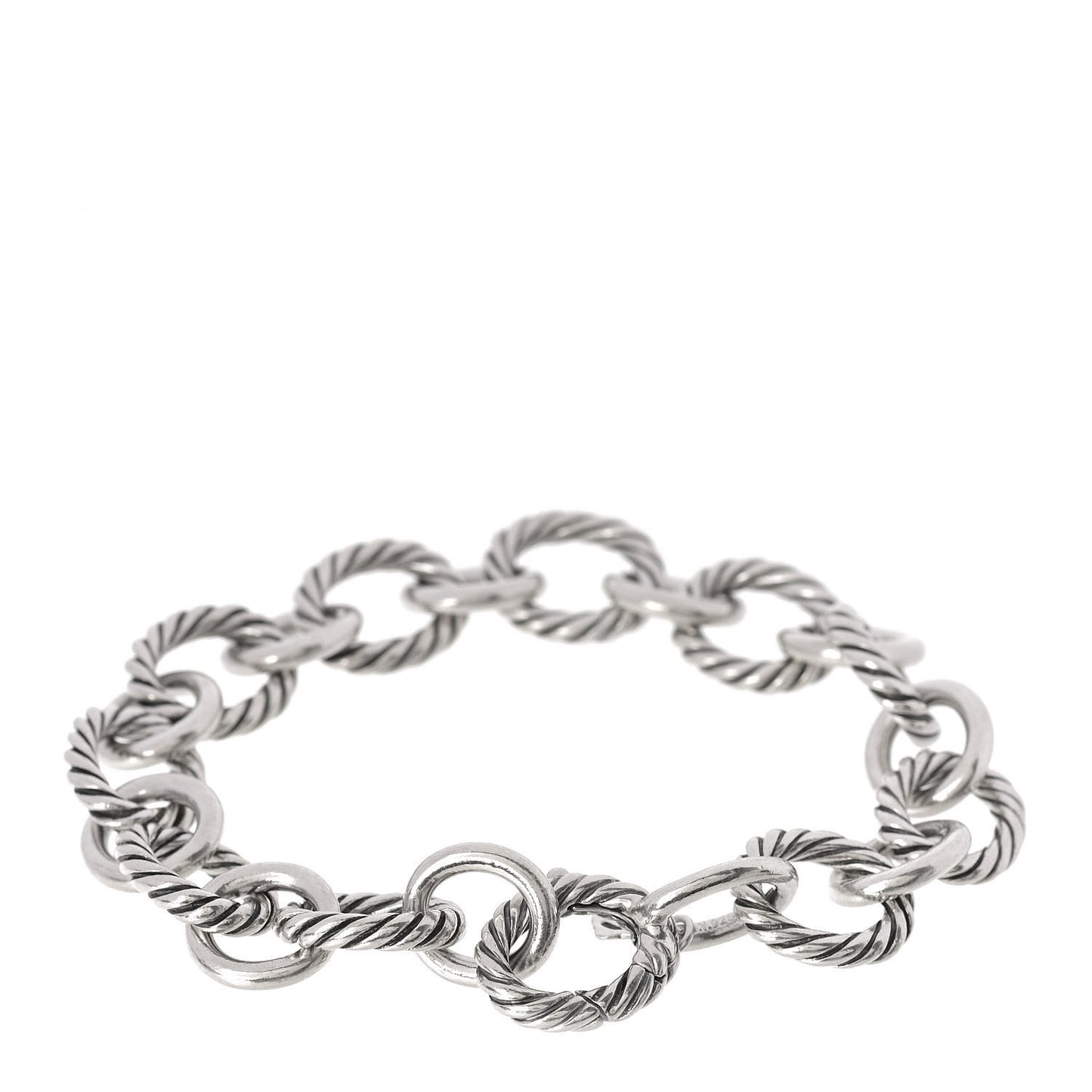 Sterling Silver 12mm Large Oval Link Bracelet