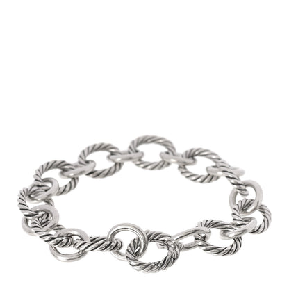 David Yurman Sterling Silver 12mm Large Oval Link Bracelet 3 of 5