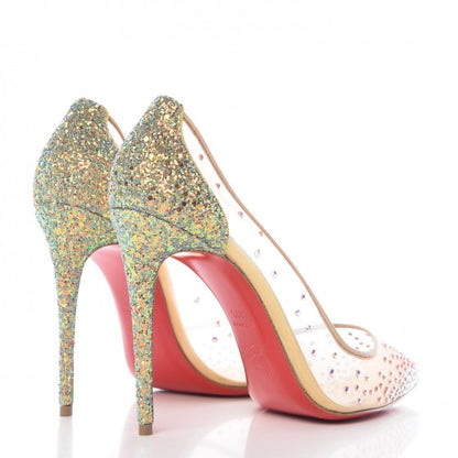 Christian Louboutin Crystal Strass Follies 100 Pumps 39.5 Version Jonguil 4 of 8