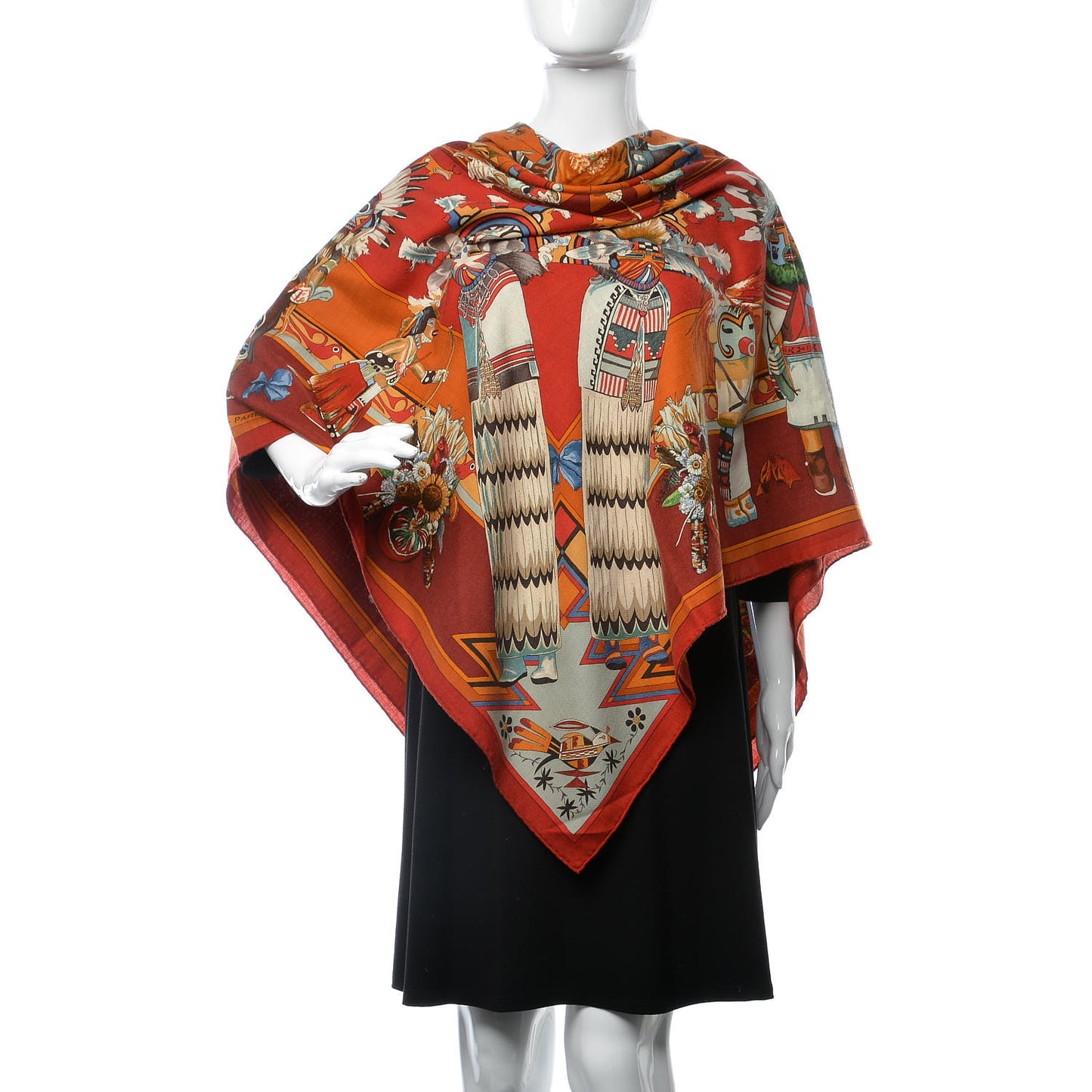 Cashmere Silk Kachinas Shawl 140