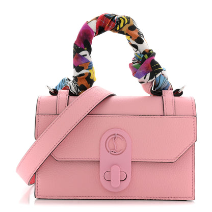 Christian Louboutin Calfskin Empire Silk Mini Elisa Top Handle Bag Soupir Multicolor 1 of 11