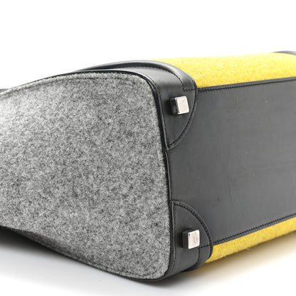 Celine Felt Smooth Calfskin Micro Tri-Color Luggage Black Yellow 8 of 9