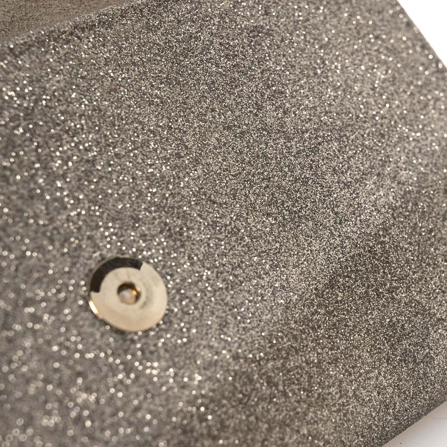 Dusty Glitter Emmie Clutch Platinum Ice